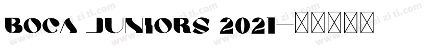 Boca Juniors 2021字体转换